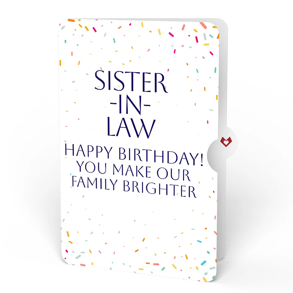 Lovepop Happy Birthday Confetti Cake Music and Lights Pop-Up Card and Sentiment Set for Sister-in-law Candle - Image 4