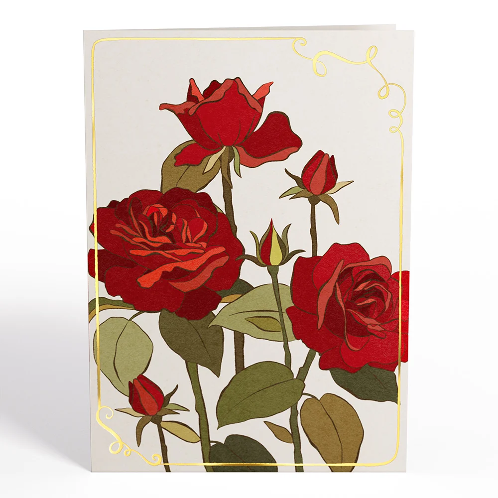 Lovepop Elegant Red Rose Pop-Up Card - Image 4