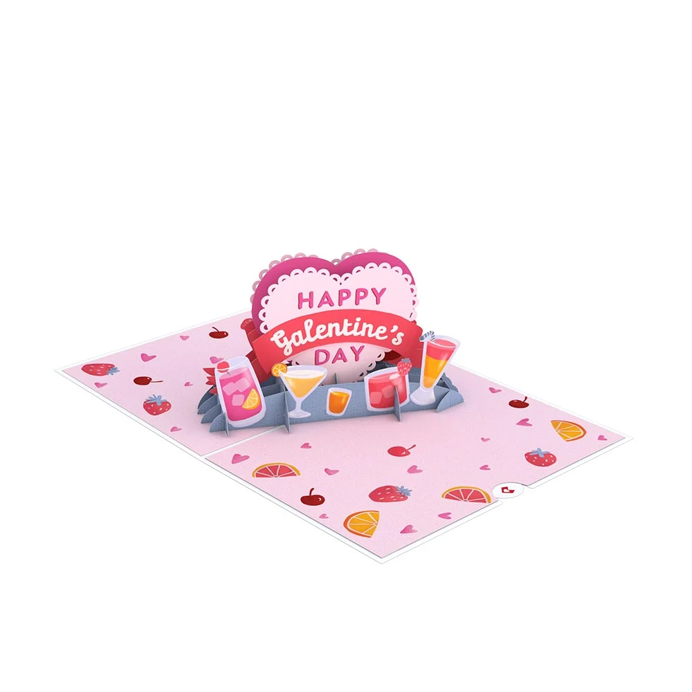 Lovepop Mixed Drinks Galentine's Day Pop-Up Card - Image 3