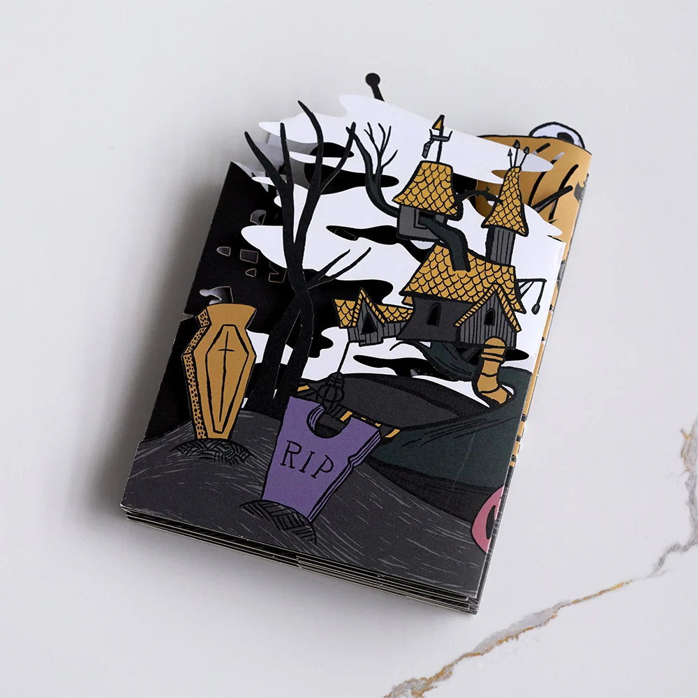 Lovepop Disney Tim Burton’s The Nightmare Before Christmas Halloween Town Loooooong Card (Expands to 2 feet) - Image 2