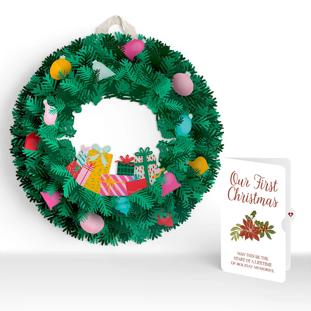 Lovepop Christmas Joy Wreath and Poinsettia Sentiment Set for Partner
