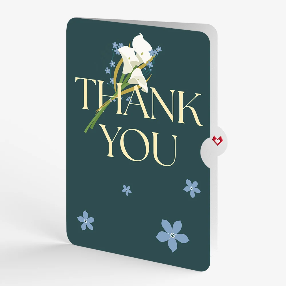 Lovepop Calla Lily Thank You Pop-Up Card and Sentiment Set Vase - Image 4