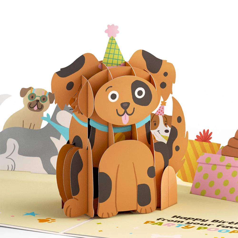 Lovepop Happy Birthday from Your Favorite Party Pooper Dog Pop-Up Card - Image 3