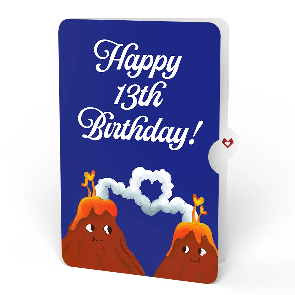 Lovepop I Lava You 13th Birthday Light-Up Pop-Up Card and Sentiment Set - Image 4
