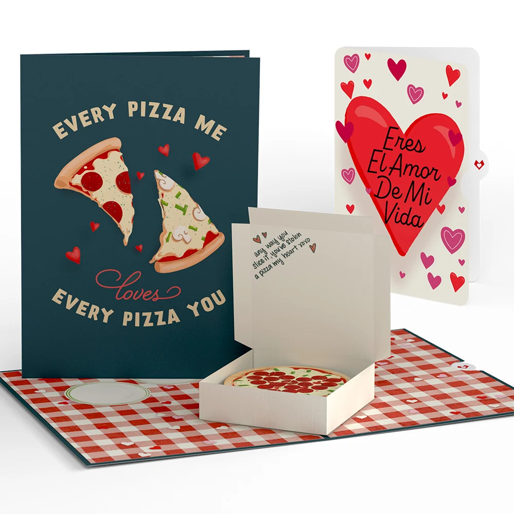 Lovepop Pizza Love Eres El Amor De Mi Vida Valentine Pop-Up Card and Sentiment Set