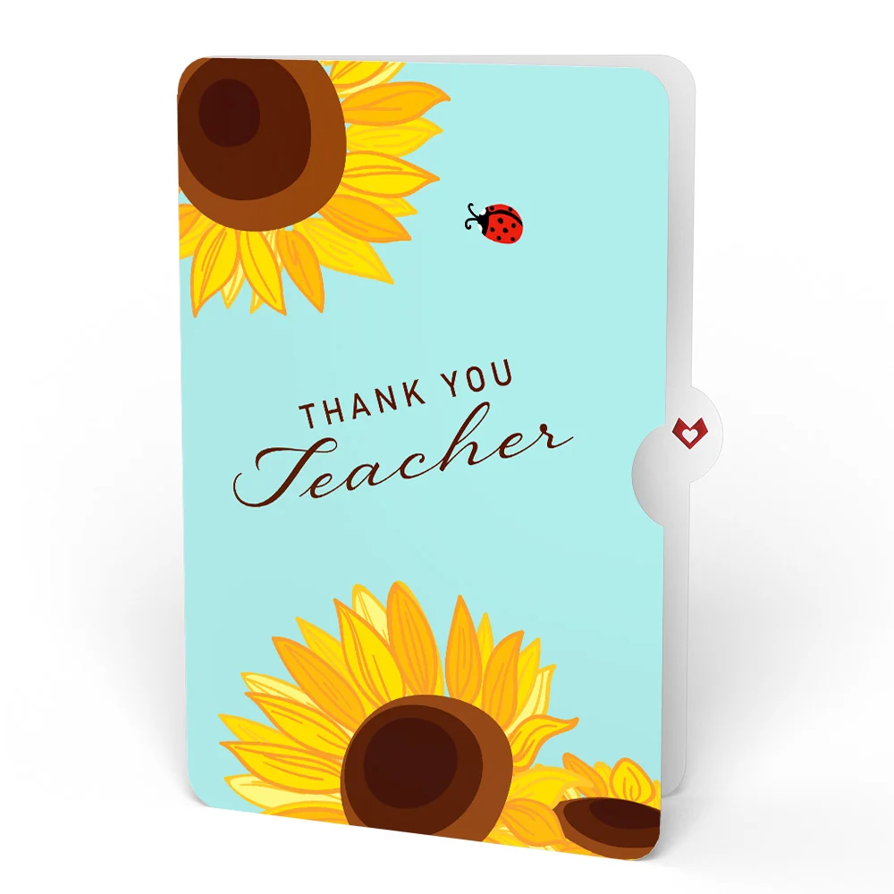 Lovepop Sunflower Blooms Thank You Bouquet and Sentiment Set for Teacher Vase - Image 4