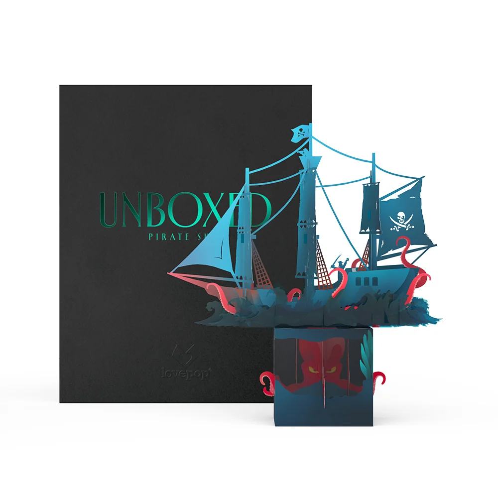 Lovepop Pirate Ship Unboxed Pop-Up Paper Sculpture - Image 10