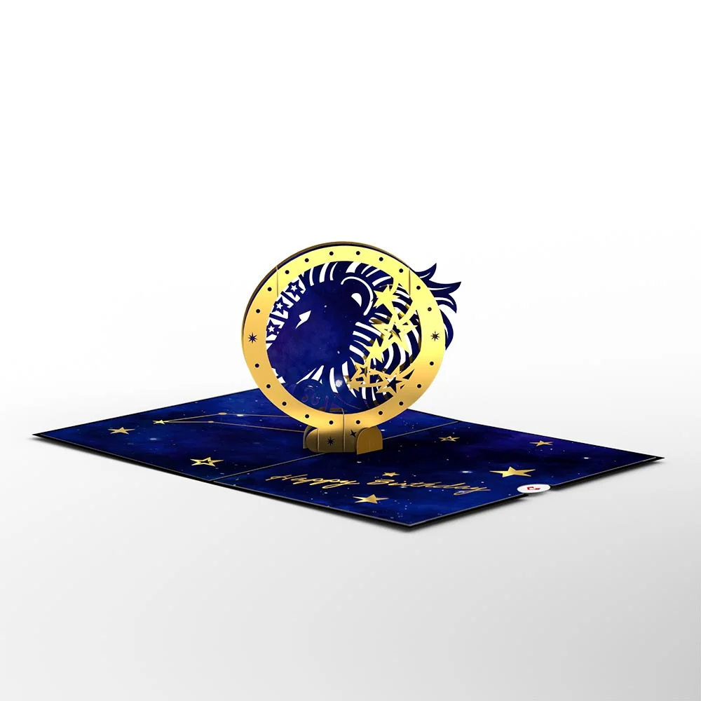 Lovepop Leo Zodiac Birthday Pop-Up Card - Image 3