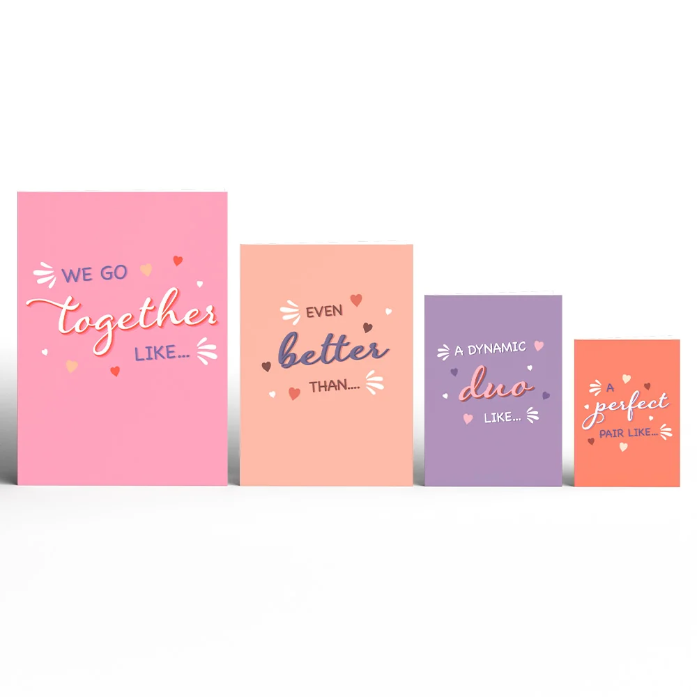 Lovepop We Go Together Like... Valentine's Day 4-in-1 Nesting Card Coffee - Image 2
