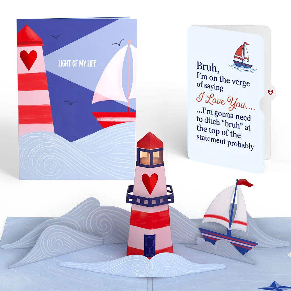 Lovepop Light of My Life Love Light-Up Pop-Up Card and Sailing Verge Love Sentiment Set