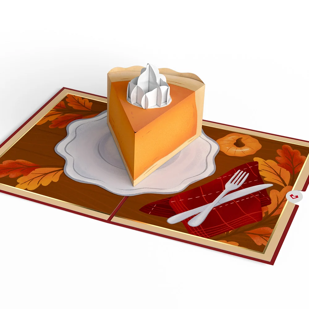 Lovepop Pumpkin Pie Pop-Up Card Coffee - Image 3