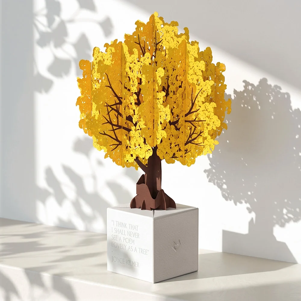 Lovepop Gingko Biloba Poet Tree Pop-Up Paper Sculpture