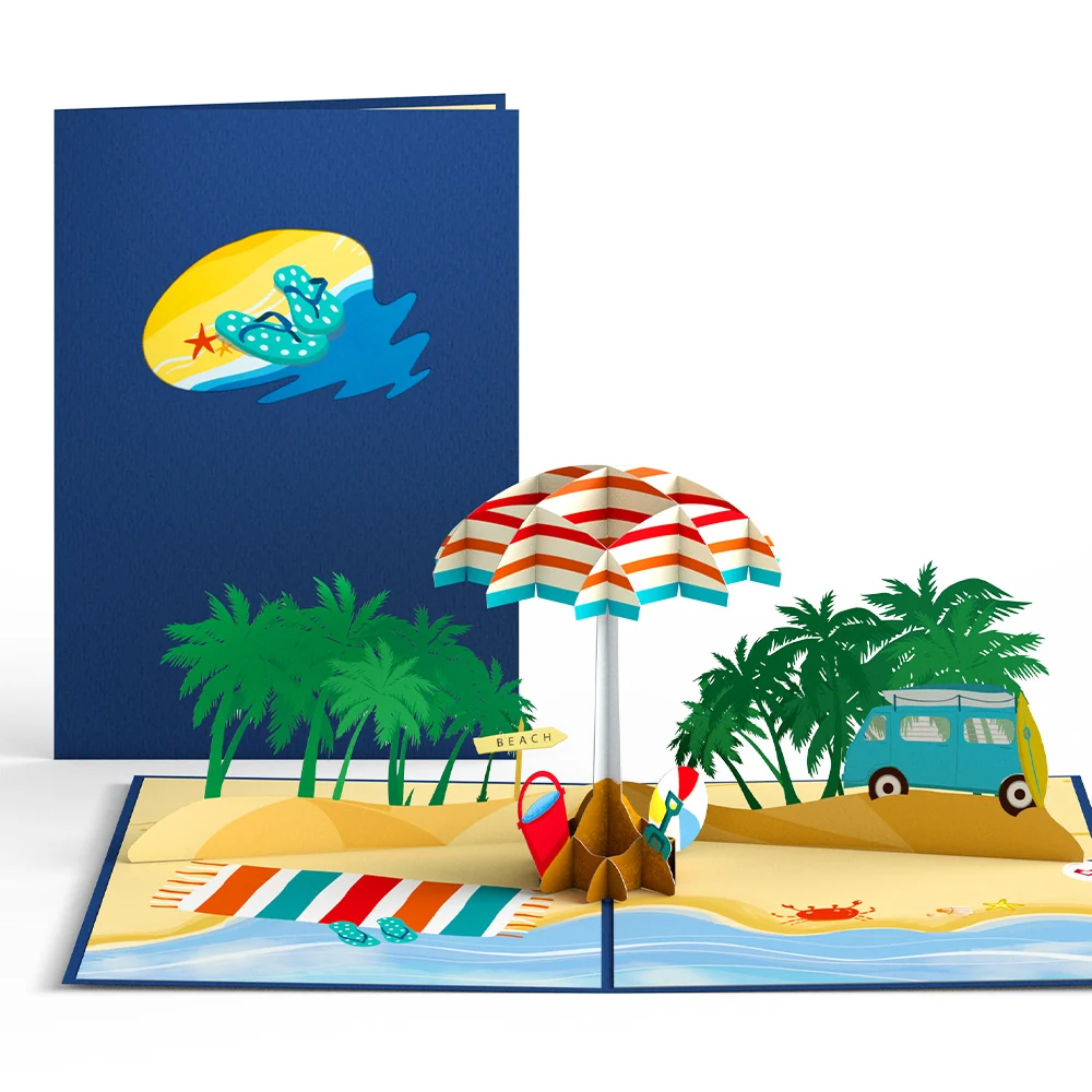 Lovepop Sandy Shores Pop-Up Card