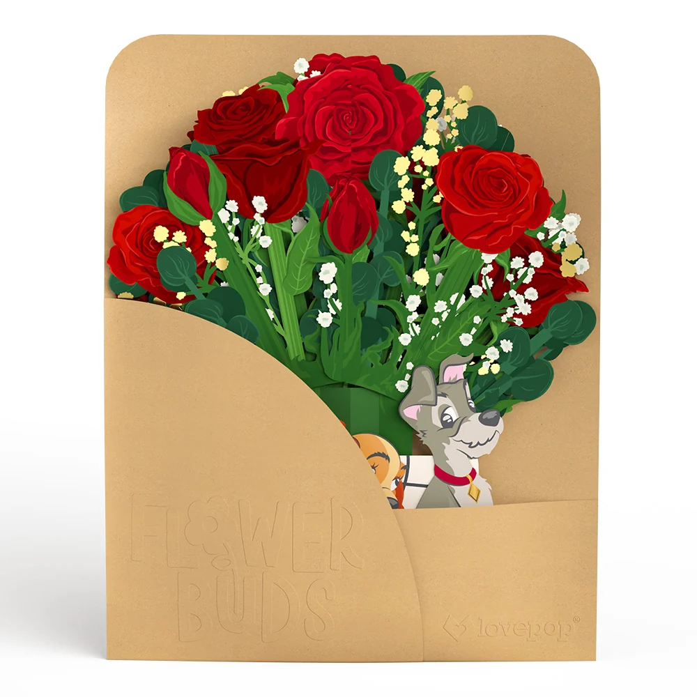 Lovepop Disney's Lady and the Tramp Flower Buds Bouquet - Image 5