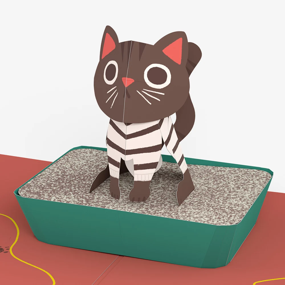 Lovepop Mischievous Cat Birthday Pop-Up Card and Still Petty Sentiment Set - Image 3