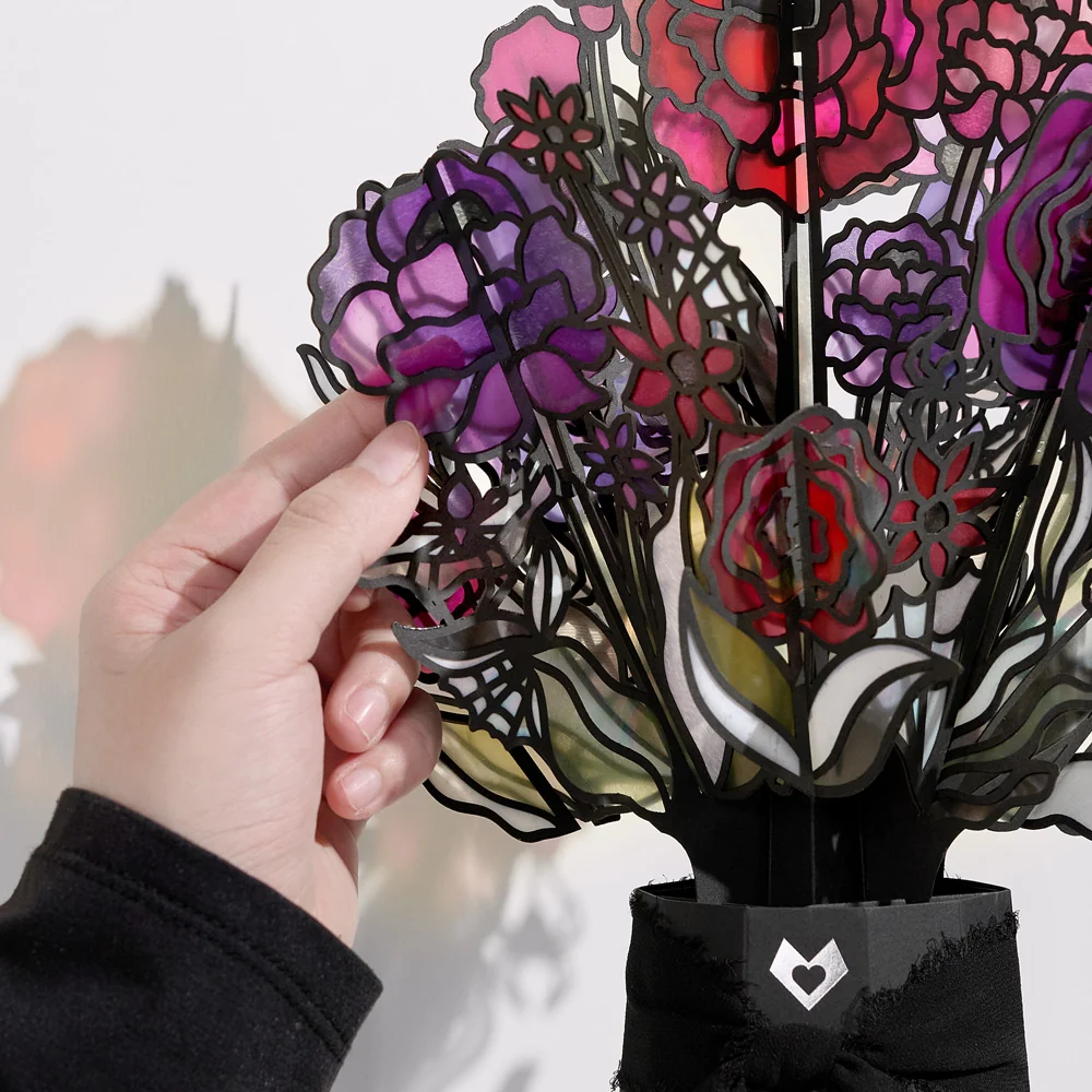 Lovepop Moonlit Amethyst Suncatcher Bouquet Vase - Image 2