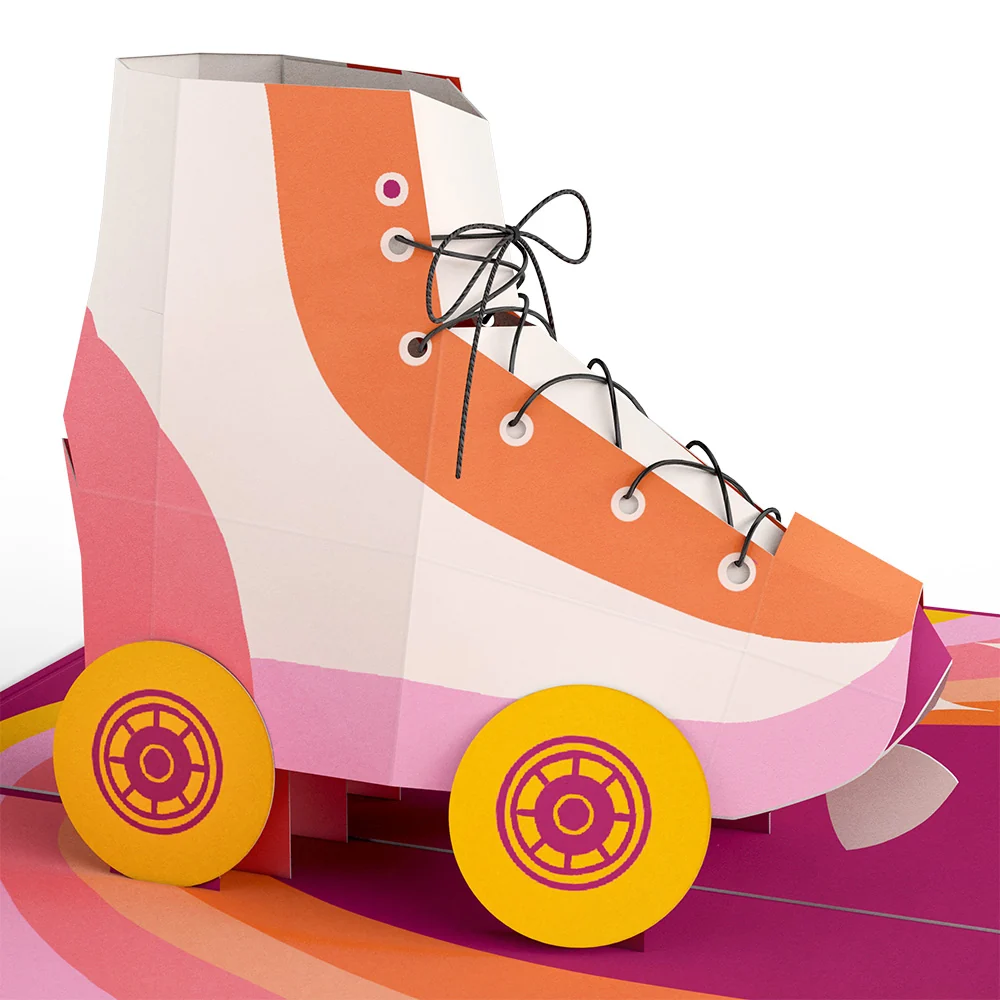 Lovepop Let the Good Times Roll Roller Skate Pop-Up Card - Image 2