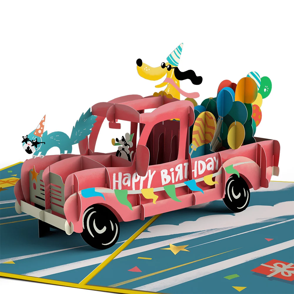 Lovepop Birthday Truck Pop-Up Card - Image 2