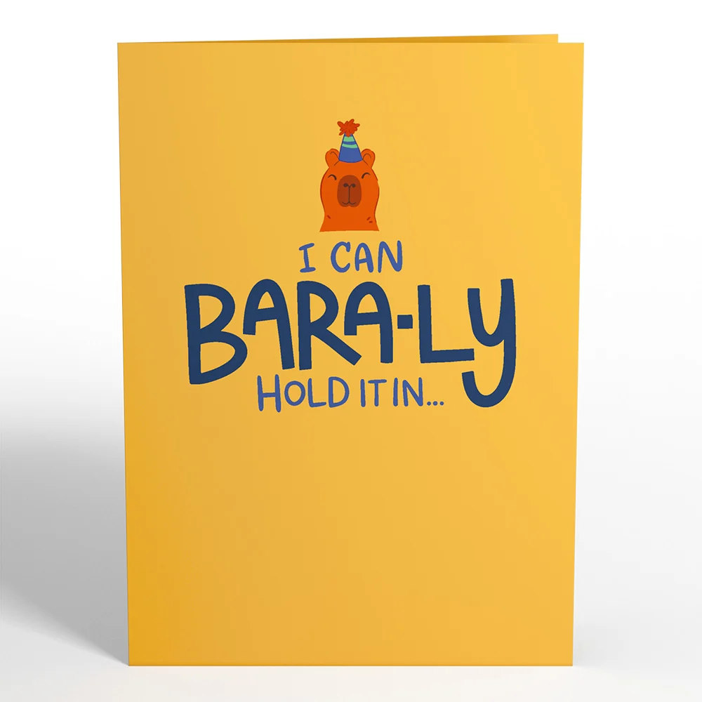Lovepop Capybara Birthday Pop-Up Card - Image 4