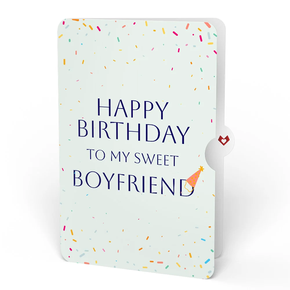Lovepop Happy Birthday Balloons Music and Lights Pop-Up Card and Sentiment Set for Boyfriend - Image 4