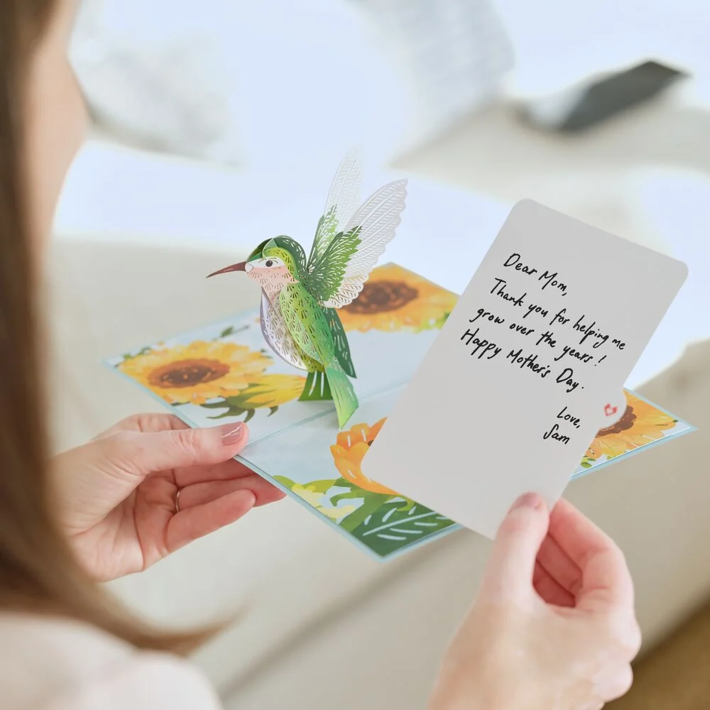 Lovepop Mother's Day Sunflower Hummingbird Pop-Up Card - Image 10