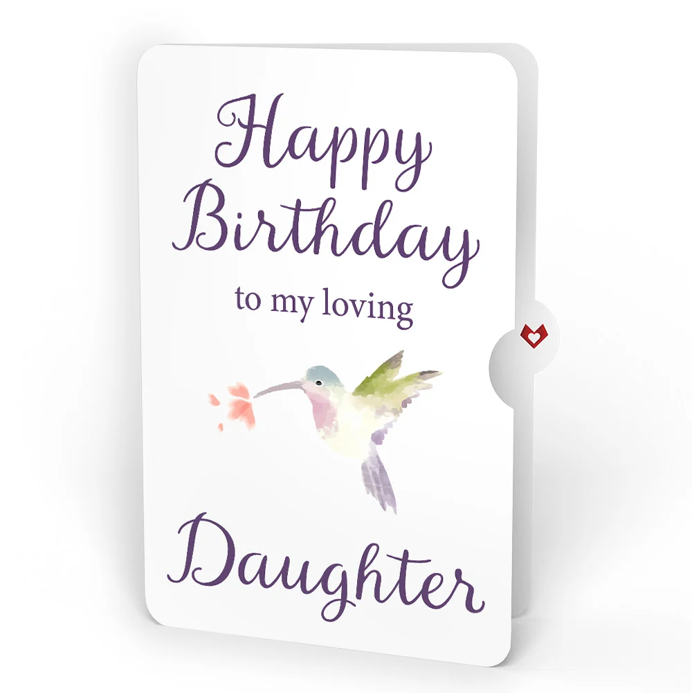 Lovepop Daisy Patch Hummingbirds Birthday Pop-Up Card and Sentiment Set for Daughter - Image 4