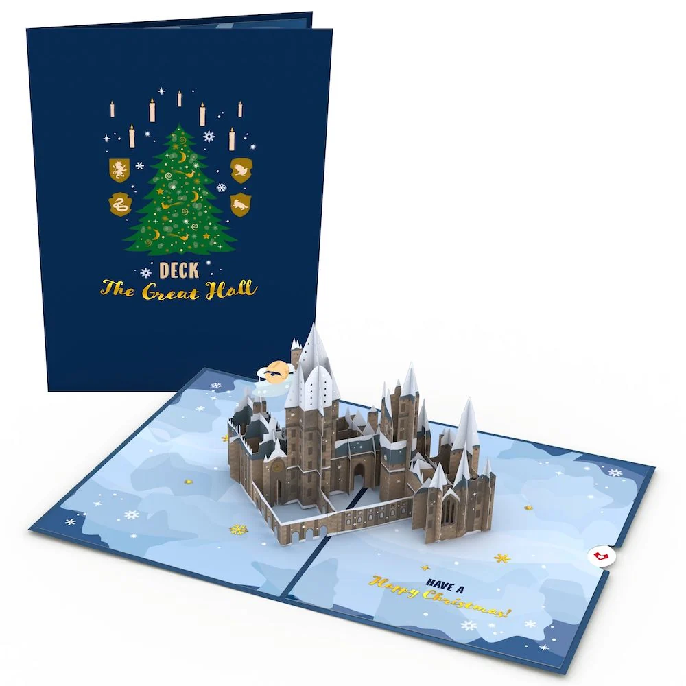 Lovepop Harry Potter Christmas at Hogwarts Pop-Up Card Candle - Image 5