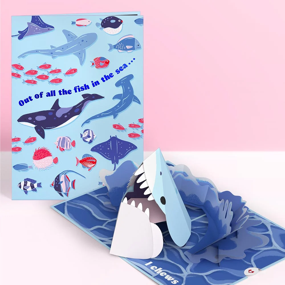 Lovepop I Chews You Shark Pop-Up Card