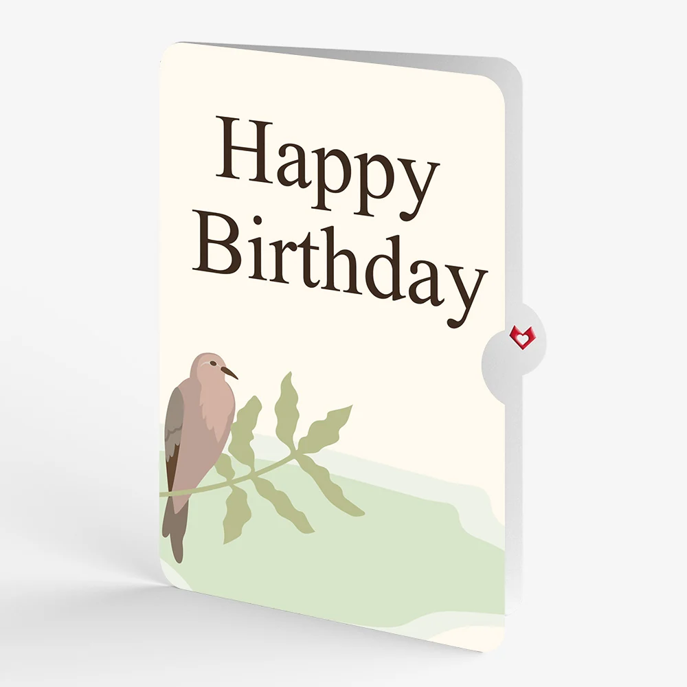 Lovepop Willow Tree Doves Birthday Pop-Up Card and Sentiment Set Cream - Image 4