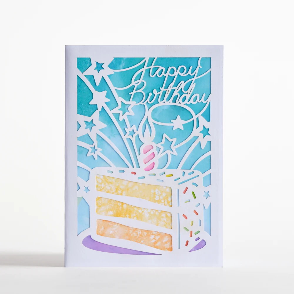 Lovepop Birthday Sprinkles Cake Slice: Lovepop Moments Card Candle - Image 3