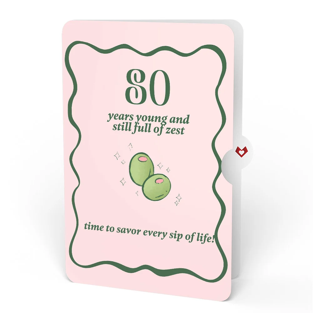 Lovepop Just a Tini Bit Older 80th Birthday Pop-Up Card and Sentiment Set - Image 4