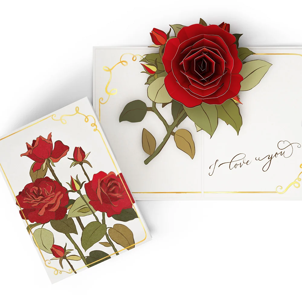 Lovepop I Love You Roses Pop-Up Card