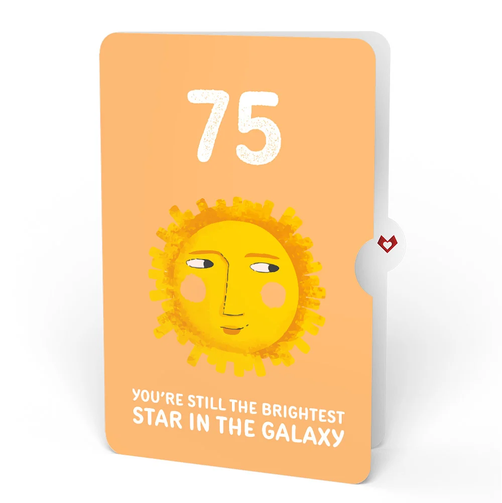 Lovepop Another Trip Around the Sun 75th Birthday Light-Up Pop-Up Card and Sentiment Set - Image 4