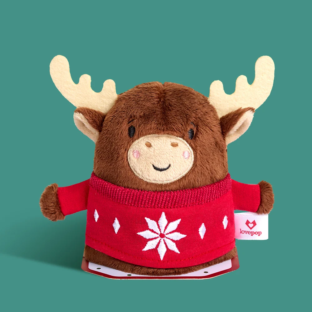 Lovepop Christmas Moose Plushpop Card - Image 5