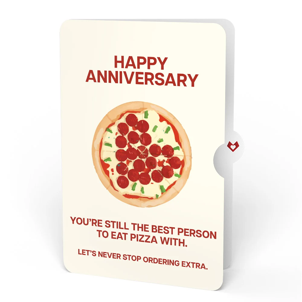 Lovepop Pizza Love Anniversary Pop-Up Card and Sentiment Set - Image 4