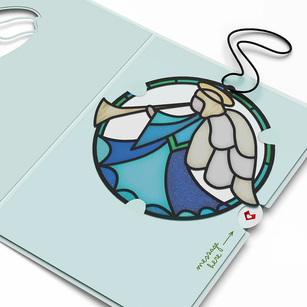 Lovepop Angel Blessings to You Suncatcher Card - Image 4