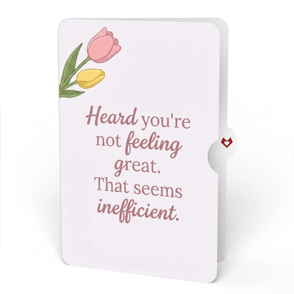 Lovepop Timeless Tulips Get Well Pop-Up Card and Seems Inefficient Sentiment Set Vase - Image 4