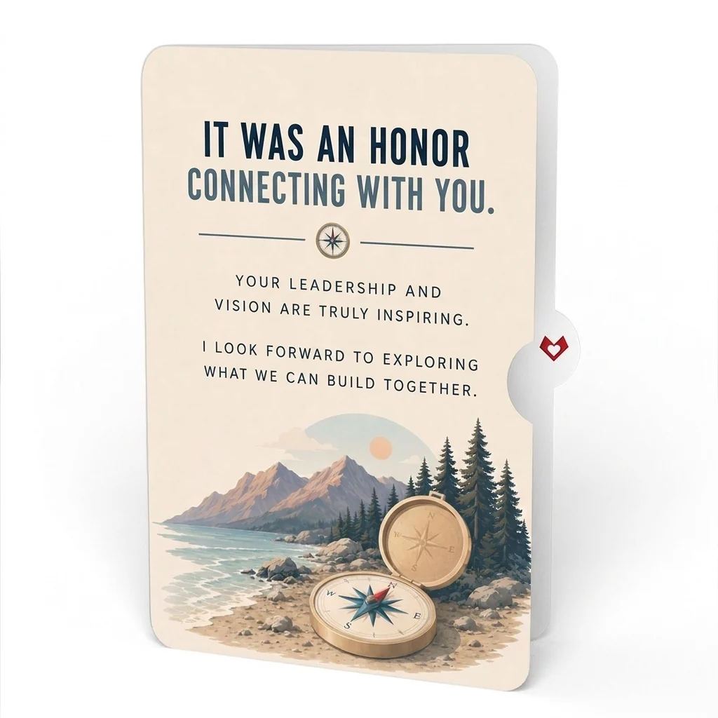 Lovepop Classic Compass Pop-Up Card and An Honor Connecting With You Sentiment Set - Image 4