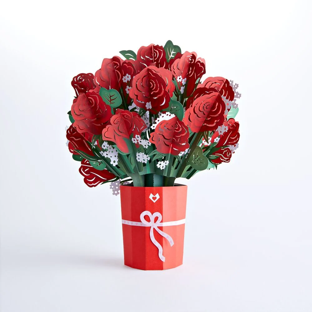 Lovepop Red Rose Valentine’s Day Bundle Vase - Image 3