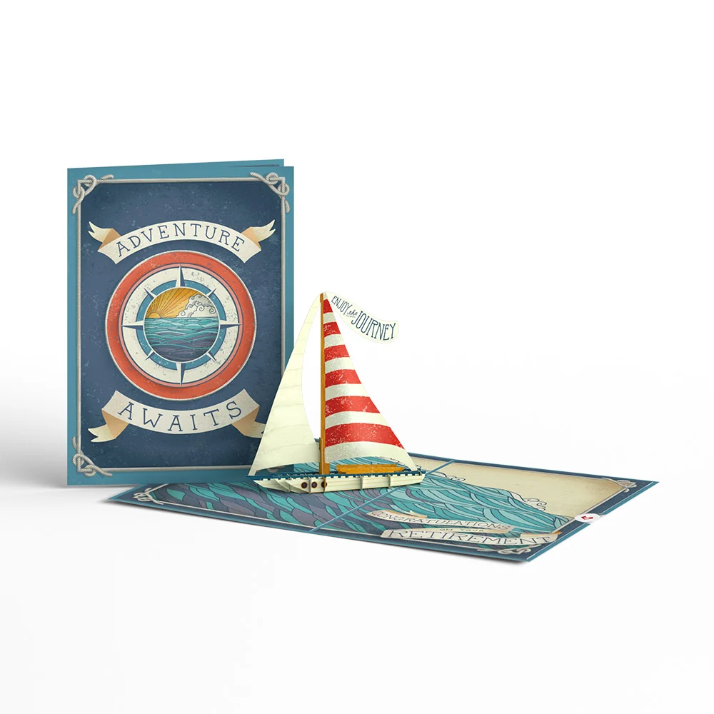 Lovepop Adventure Awaits Retirement Pop-Up Card