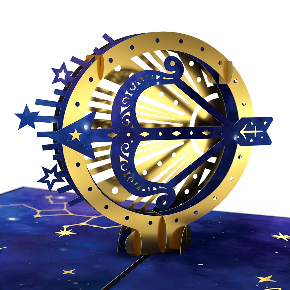 Lovepop Sagittarius Zodiac Birthday Pop-Up Card and Sentiment Set - Image 3