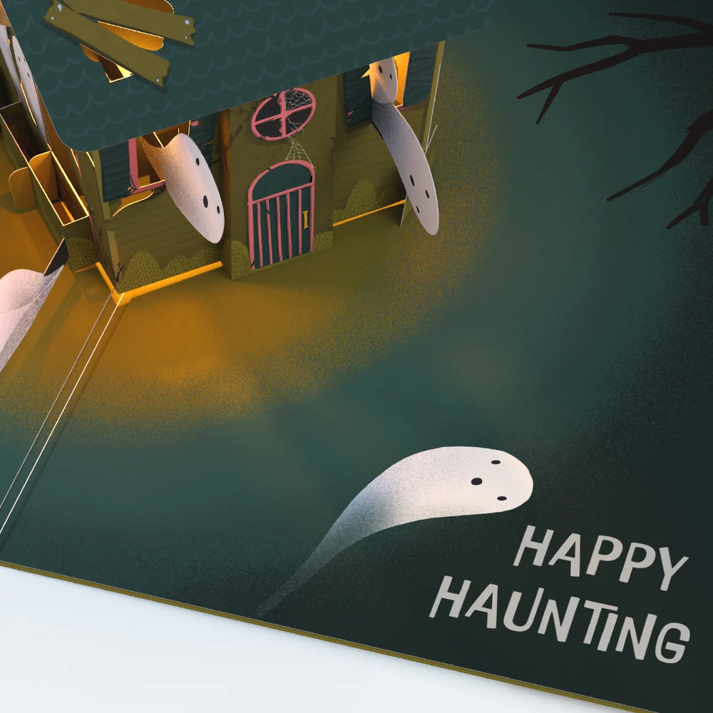 Lovepop Happy Haunting Music and Lights Pop-Up Card - Image 4