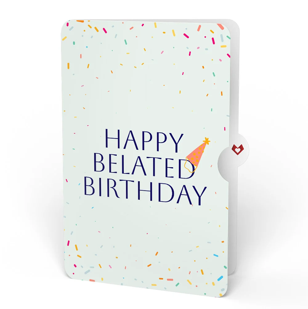 Lovepop Happy Belated Birthday Balloons Music and Lights Pop-Up Card and Sentiment Set - Image 4