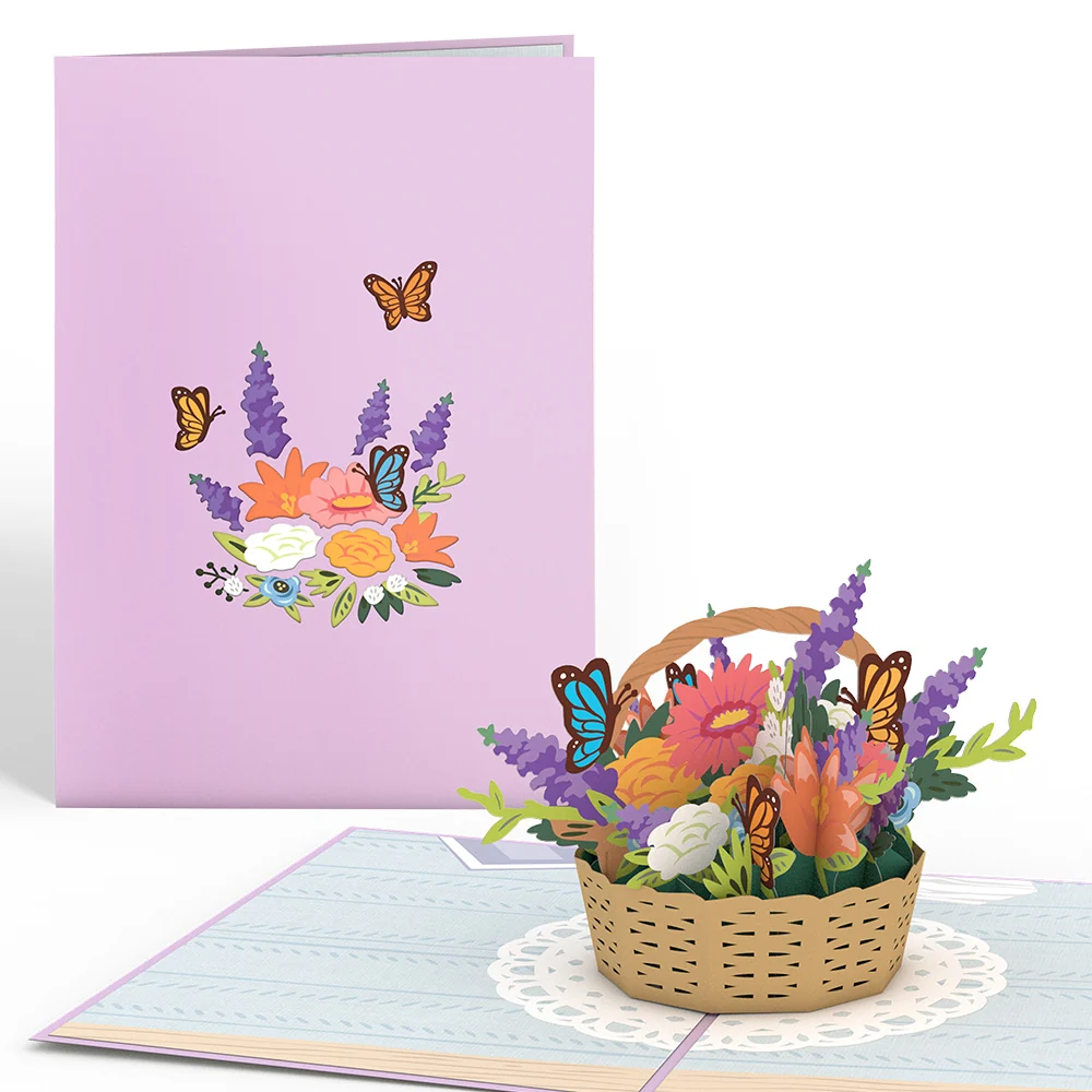 Lovepop Flower Basket Pop-Up Card