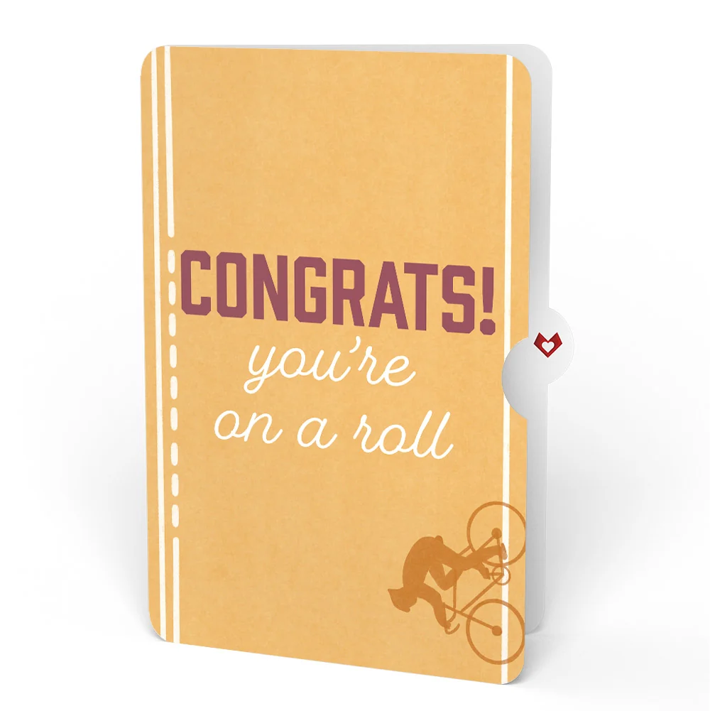 Lovepop On the Ride Biking Congratulation Pop-Up Card and Sentiment Set Bicycle - Image 4