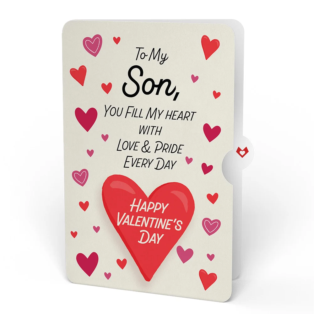 Lovepop You Make My Heart Purr Cat Valentine Bouquet and Sentiment Set for Son Vase - Image 4