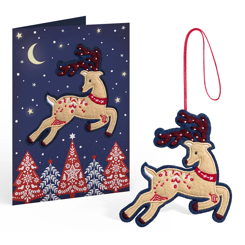 Lovepop Prancing Reindeer HeartFelt Charm Card - Image 2