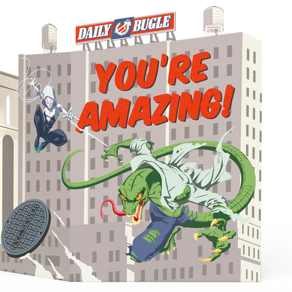 Lovepop Marvel's Spider-Man You're Amazing Loooooong Card (Expands to 2 feet) - Image 3
