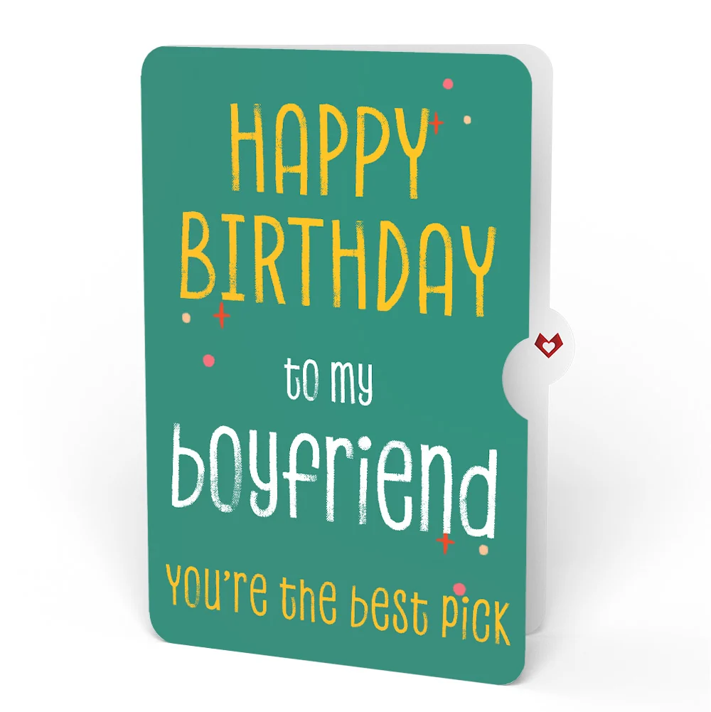 Lovepop Pick You Every Time Birthday Pop-Up Card and Sentiment Set for Boyfriend Glass - Image 4
