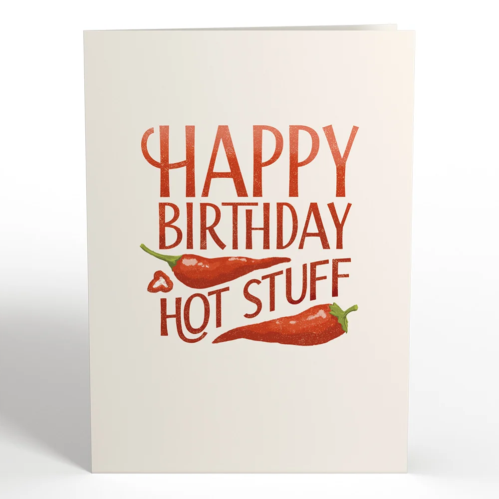 Lovepop Happy Birthday Hot Stuff Pop-Up Card - Image 4